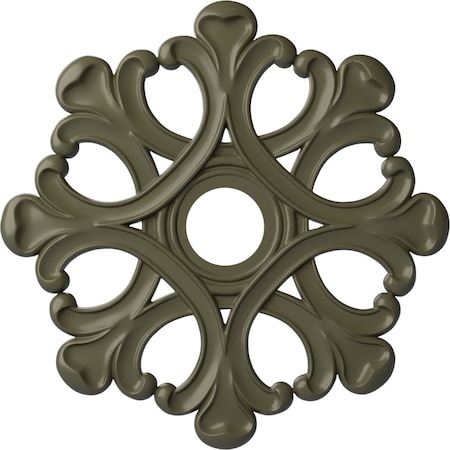 Ekena Millwork Angel Ceiling Medallion (Fits Canopies up to 4 3/8"), 20 7/8"OD x 3 5/8"ID x 1"P, Painted Turtle CM20ANPTF